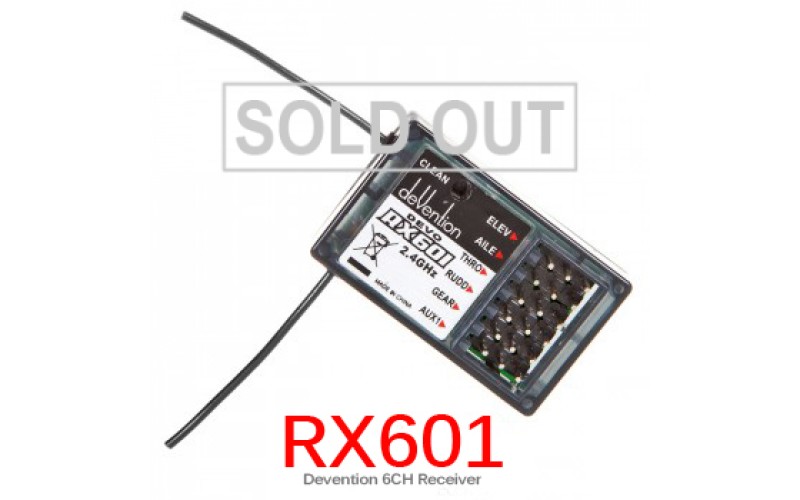 Walkera Devention 6CH 2.4Ghz RX601 Receiver For Devo Transmitter